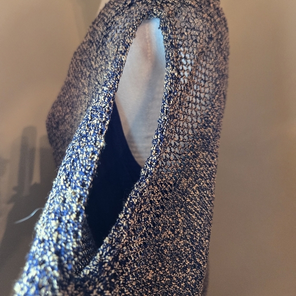 Rockmans Blue & gold short sleeve Blouse - Picture 5 of 14